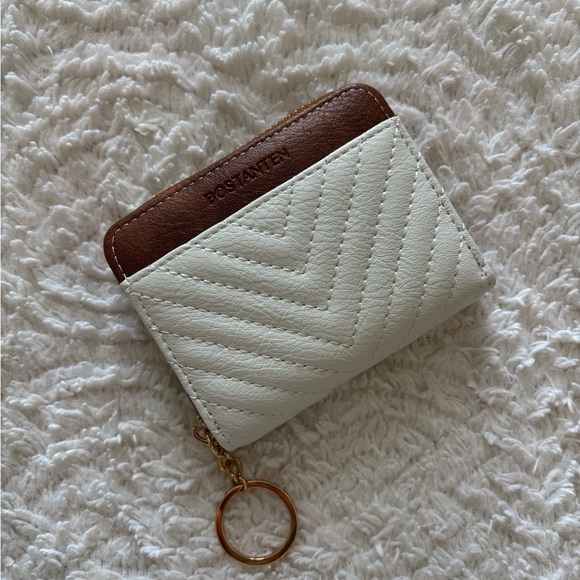 Handbags - White and Brown Wallet
